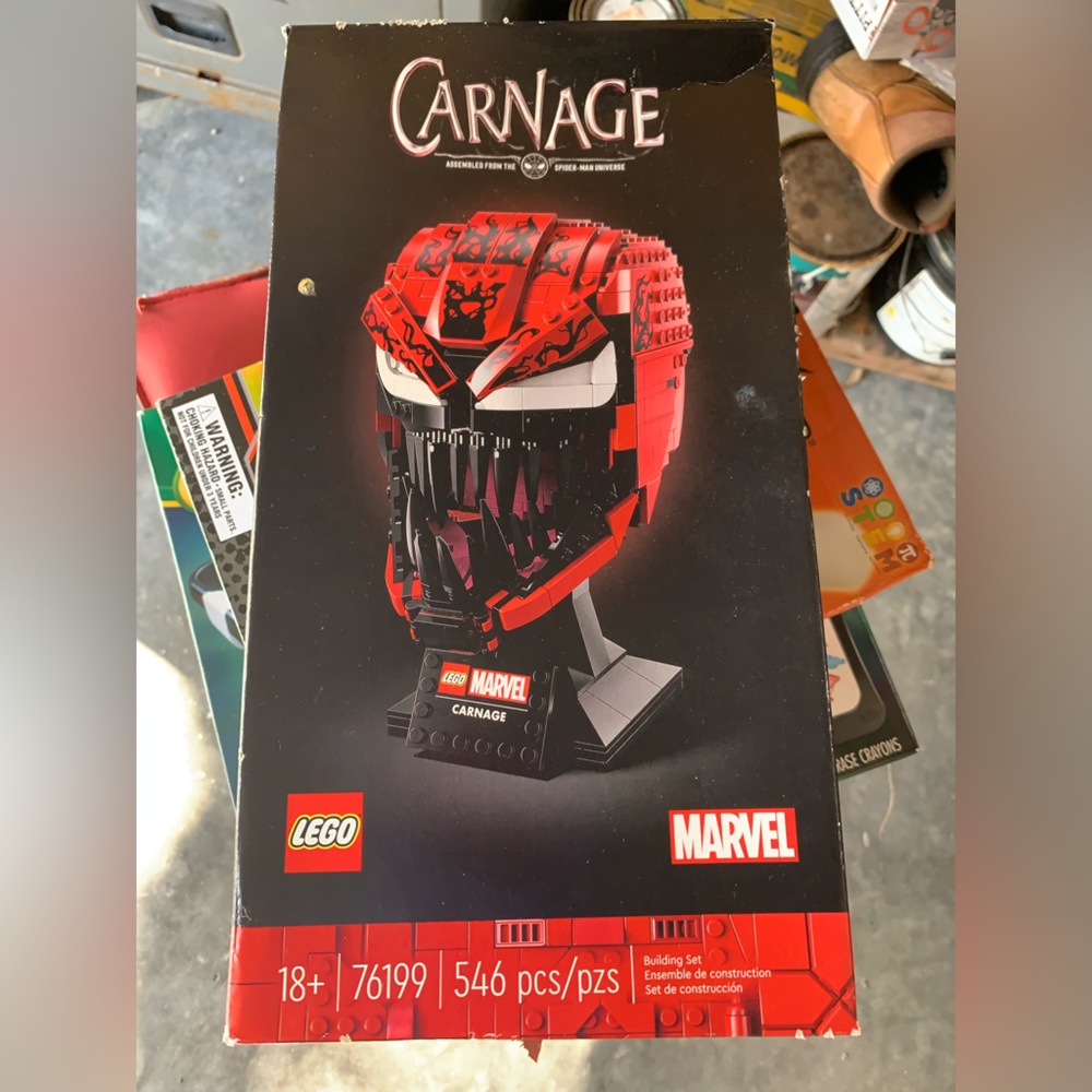 LEGO Marvel Spider-Man Carnage Building Kit Helmet 76199